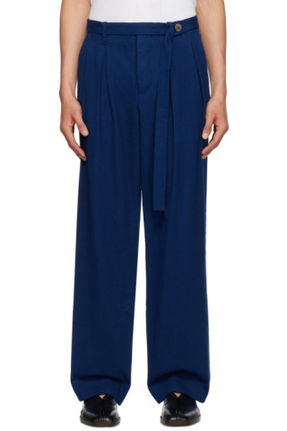 Indigo Grant Trousers by King & Tuckfield on Sale