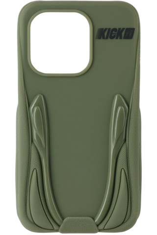 Green 'The Kick' iPhone 14 Pro Max Case by Urban Sophistication on