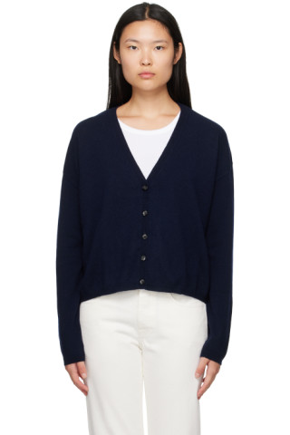 LISA YANG: Navy 'The Abby' Cardigan | SSENSE