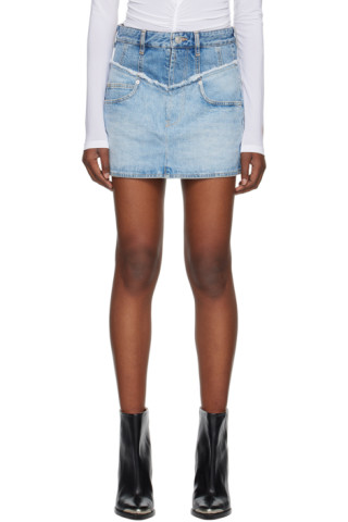 【関税込み】Isabel Marant ブルー Narjis デニム ミニスカート Isabel Marantのブルー Narjis デニム ミニスカートがセール中