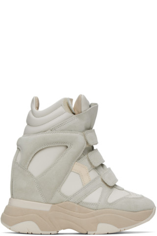 Isabel Marant: Gray Balskee Sneakers | SSENSE