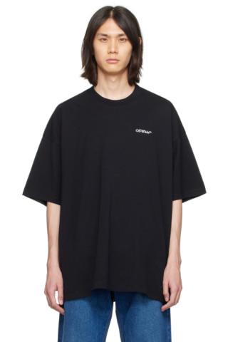 Black Scratch Arrow T-Shirt by Off-White on Sale