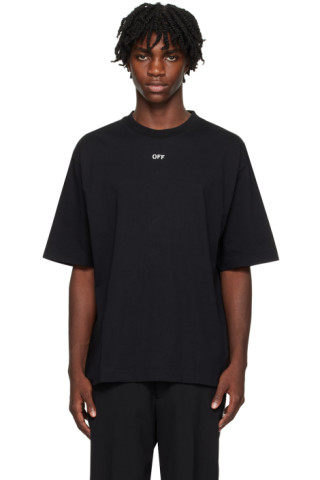 Off-White: Black Double Moon Arrow T-Shirt | SSENSE