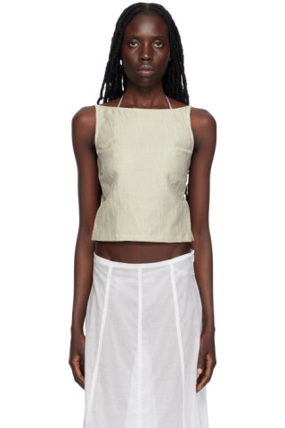 Beige Haizea Tank Top by Paloma Wool on Sale