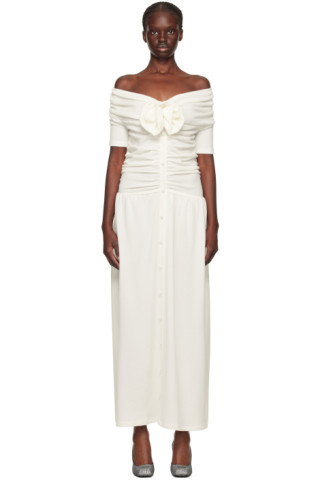 Addison Long Dress in Off White – Estrella KL