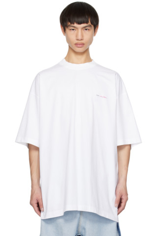 【関税込み】VETEMENTS ホワイト Date Me Please Tシャツ 232669M213035_1.jpg