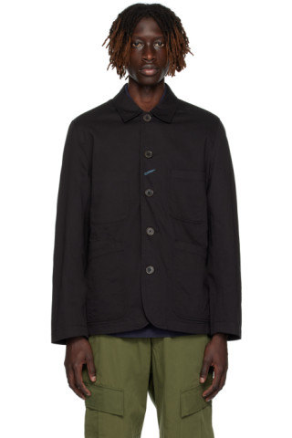 Universal Works: Black Bakers Jacket | SSENSE