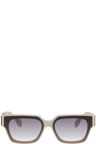 FENDI EYEWEAR Fendi First rectangular-frame acetate and gold-tone