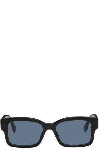 Fendi - O'Lock - Rectangular Sunglasses - Black - Sunglasses - Fendi Eyewear  - Avvenice