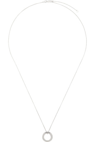 Le Gramme: Silver 'Le 2.5g' Round Necklace | SSENSE