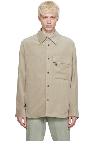 Gray Zip Pocket Shirt by Wooyoungmi on Sale