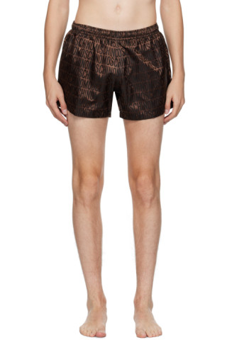 Moschino Monogram-Jacquard Tailored Shorts