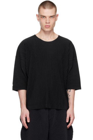 Homme Plissé Issey Miyake: Black Monthly Color May T-Shirt | SSENSE