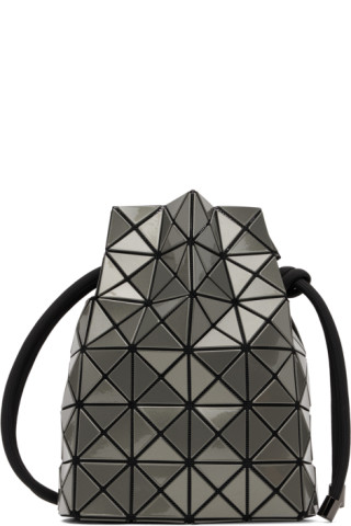 Silver Wring drawstring PVC bucket bag, Bao Bao Issey Miyake