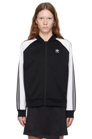 adidas Originals: Black & White Adicolor Classics Track Jacket | SSENSE