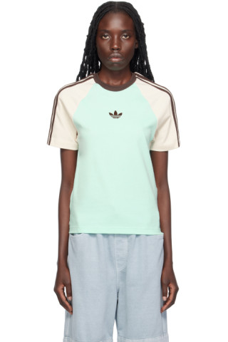 Wales Bonner: adidas Originalsエディション グリーン Tシャツ