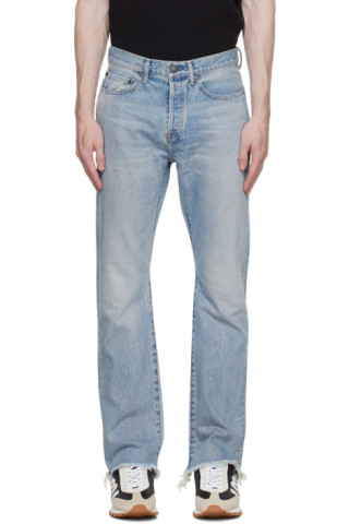 John Elliott: Blue Caribou Jeans | SSENSE