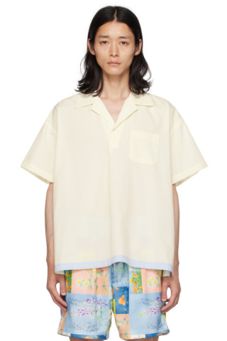 Off-White Boxy Shirt by John Elliott on Sale