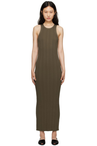 TOTEME Khaki Seamless Maxi Dress