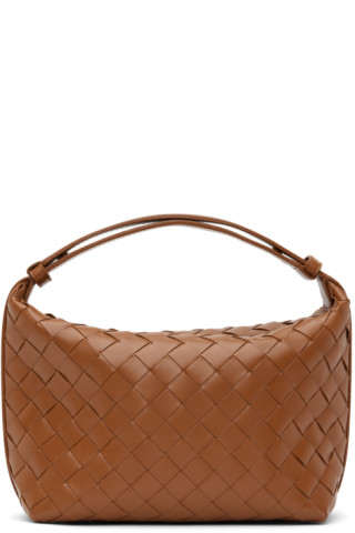 Bottega Veneta Women's Small Wallace Leather Top-Handle Bag - Wood