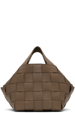 Bottega Veneta® Women's Small Bowling Cassette in Taupe Grey. Shop