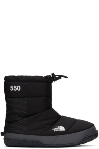 The North Face: Black Nuptse Après Boots | SSENSE