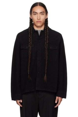 Our Legacy: Black Evening Coach Jacket | SSENSE Canada