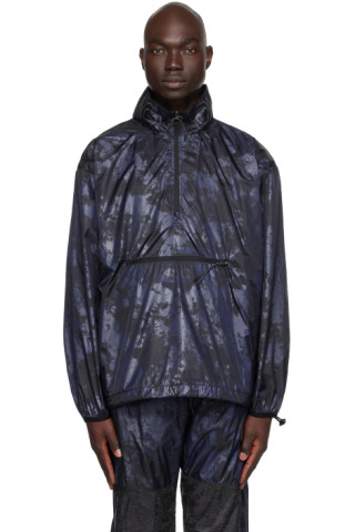 네이비 팝 오버 재킷