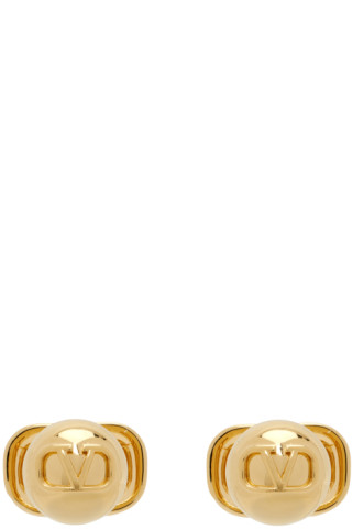 Valentino Garavani Gold Mini VLogo Signature Earrings