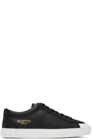 Valentino Garavani: Black Cityplanet Sneakers | SSENSE