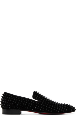 Dandelion Spikes Black Veau velours - Men Shoes - Christian Louboutin