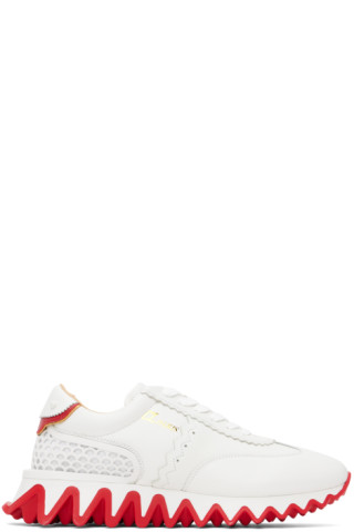 Christian Louboutin Mens Sneakers, White, IT39