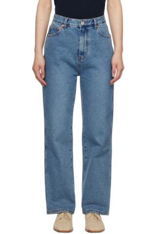 Blue Basic Jeans by Nothing Written on Sale