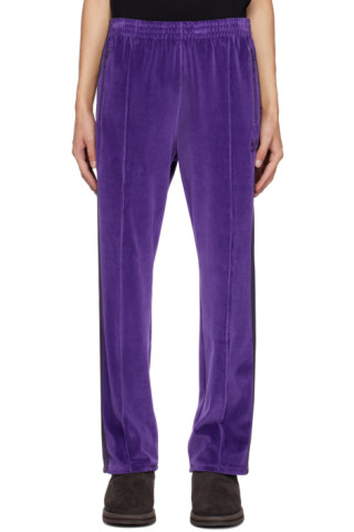 Purple Narrow Track Pants by NEEDLES on Sale
