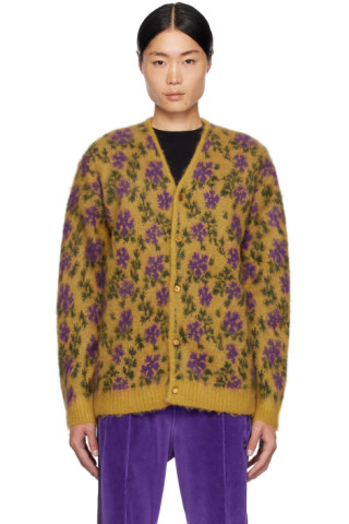 Yellow Flower Cardigan by NEEDLES on Sale