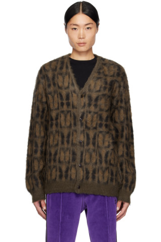 NEEDLES: Brown & Black 'Papillon' Cardigan | SSENSE Canada