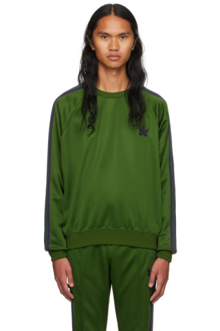 AM022161 APPLE GREEN EMBROIDERY SWEATSHIRT