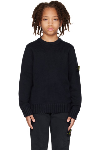 Stone Island Junior キッズ｜ネイビー 515A2 セーター | SSENSE 日本