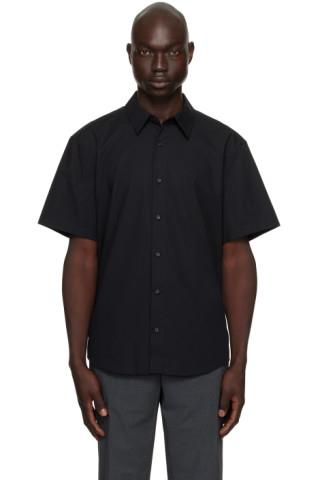 Calvin Klein: Black Embroidered Shirt | SSENSE