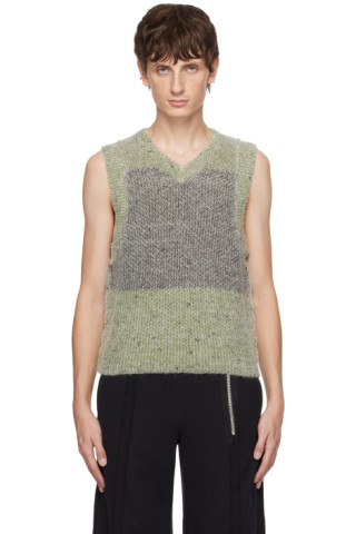 Eckhaus Latta: Green Garden Vest | SSENSE