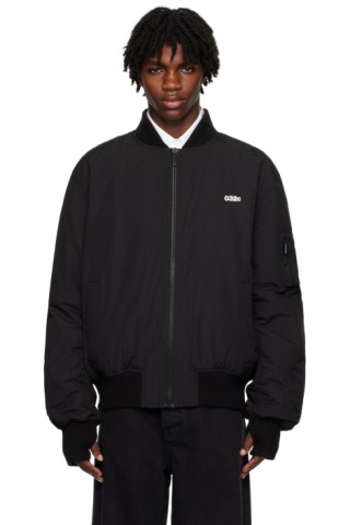 Black Classic Bomber Jacket by 032c on Sale