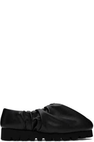 YUME YUME: Black Camp Loafers | SSENSE