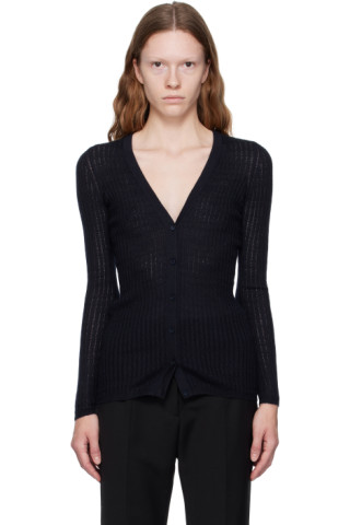 Gabriela Hearst: Navy Emma Cardigan | SSENSE