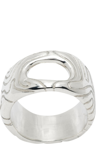 octi: Silver Globe Ring | SSENSE Canada