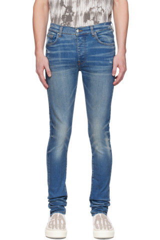 Blue Stack Jeans by AMIRI on Sale