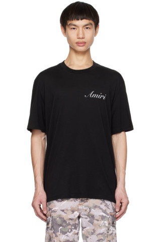 Black Crewneck T-Shirt by AMIRI on Sale