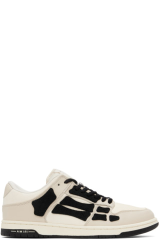 Beige & Black Skel Top Low Sneakers by AMIRI on Sale