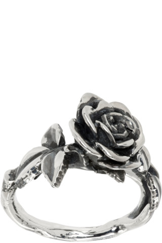 Enfants Riches Déprimés: Silver Rose Ring | SSENSE