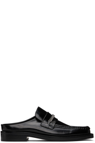 Martine Rose Black Square Toe Mules