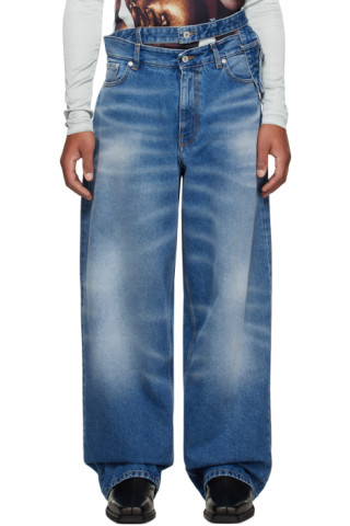 Y/PROJECT Double waistband jeans ( waist 33cm)
